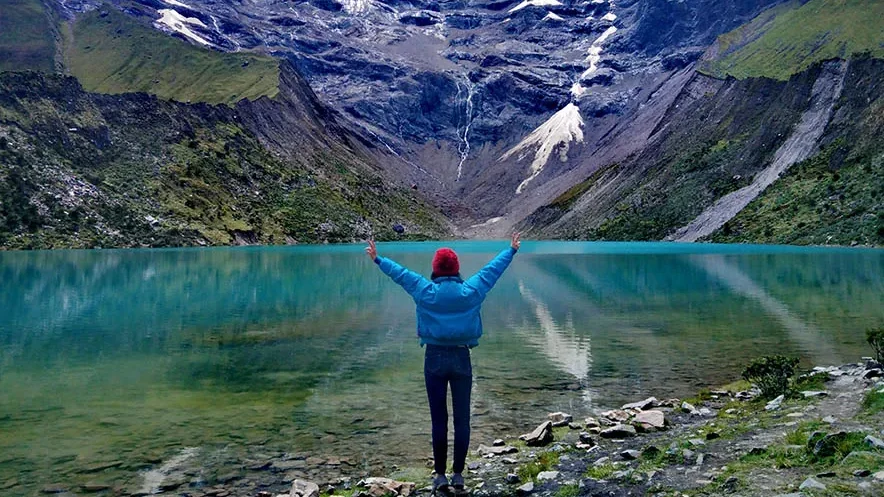 Humantay Lake Cusco turquoise water surrounded by Andes mountains